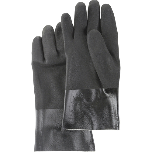 Black Knight&reg; Gloves, Size Large/10, 14" L, PVC, Jersey Inner Lining, 59-mil NRZ Safety Inc.