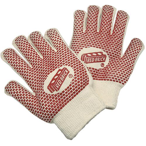 Red Brick&reg; Reversible Terrycloth Gloves, Cotton, Double Sided, 10 Gauge, Large NRZ Safety Inc.