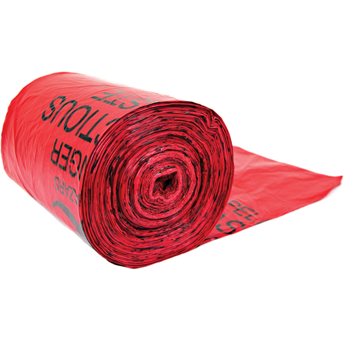 Sacs pour d&eacute;chets dangereux, Biorisque, 24" lo x 33" la, Capacit&eacute; de 56.8 L (15 gal.) NRZ Safety Inc.
