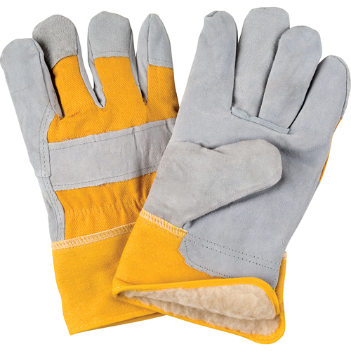 Winter-Lined Fitters Gloves, 2X-Large, Split Cowhide Palm, Boa Inner Lining NRZ Safety Inc.