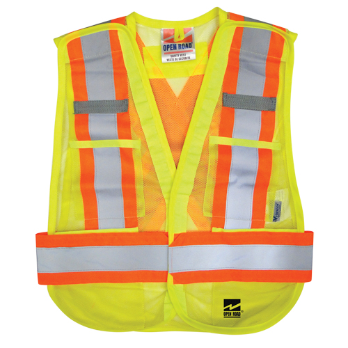 Veste d&eacute;tachable Open Road, Jaune lime haute visibilit&eacute;, Polyester NRZ Safety Inc.