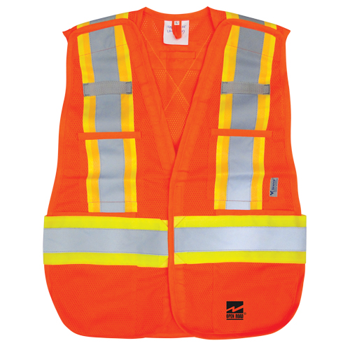 Open Road&reg; Tear Away Vest , High Visibility Orange, Polyester NRZ Safety Inc.