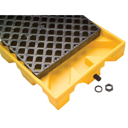 Spill Deck, 11 US gal. Spill Capacity, 25.8" x 25.9" x 5.8" NRZ Safety Inc.