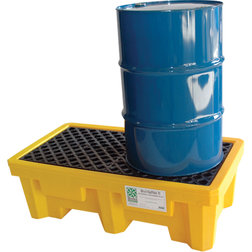 2-Drum Ultra-Spill Pallet&reg;, 66 US gal. Spill Capacity, 53" x 29" x 16.5" NRZ Safety Inc.