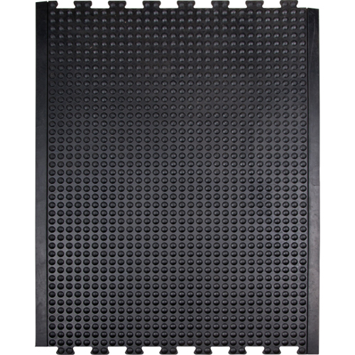 Tapis antifatigue en d&ocirc;me, &agrave; bulles, 3' x 4' x 1/2", Noir, Caoutchouc NRZ Safety Inc.