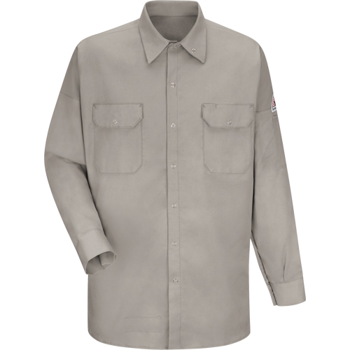 Chemise ignifuge pour soudeurs, Moyen, Gris NRZ Safety Inc.