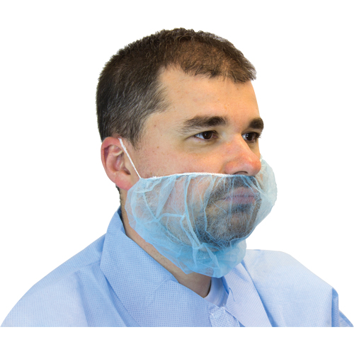 Disposable Beard Covers, Polypropylene, Blue NRZ Safety Inc.