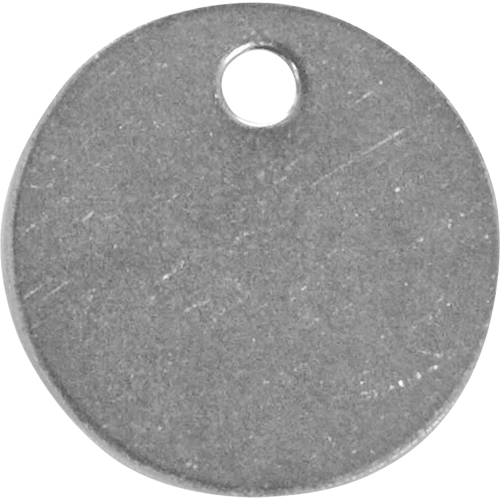 Blank Tags, Stainless Steel, 1.25" dia NRZ Safety Inc.