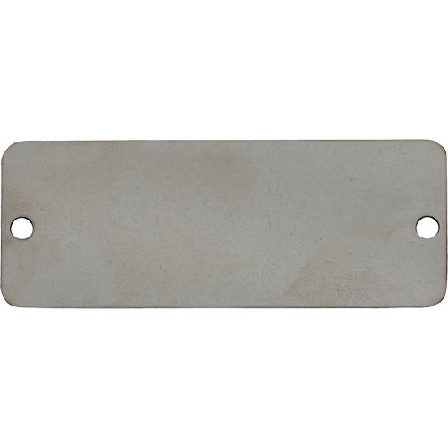 Blank Tags, Stainless Steel, 3" W x 1" H NRZ Safety Inc.