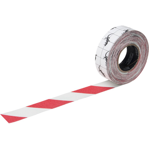 Ruban antid&eacute;rapant de premi&egrave;re qualit&eacute;, 2" x 60', Rouge & blanc NRZ Safety Inc.
