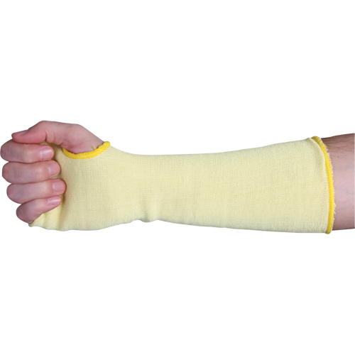 Manches &agrave; doubles couches de tissu r&eacute;sistant &agrave; la coupure, Kevlar, 22", ANSI/ISEA 105 niveau 3, Jaune NRZ Safety Inc.
