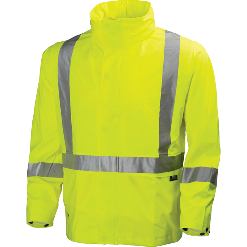 Narvik Rainwear - Jacket, Polyester, High Visibility Lime-Yellow, Small NRZ Safety Inc.