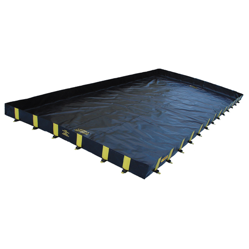 Bermes Rigid-Lock QuickBerm, Capacit&eacute; 1795 gal., 12' la x 20' lo x 12" h, Paroi &agrave; piquets NRZ Safety Inc.