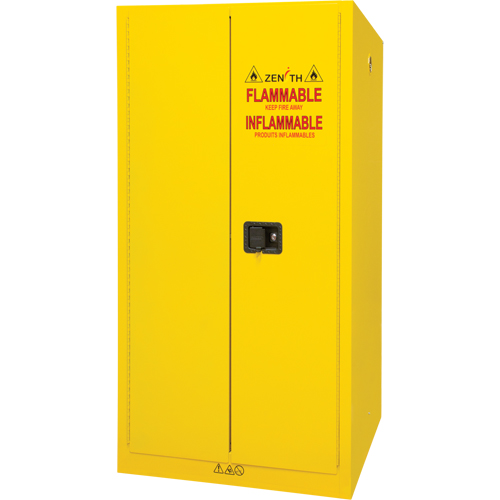 Flammable Storage Cabinet, 60 gal., 2 Door, 34" W x 65" H x 34" D NRZ Safety Inc.