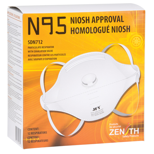 Respirateur contre les particules, N95, Certifi&eacute; NIOSH, Moyen/grand NRZ Safety Inc.