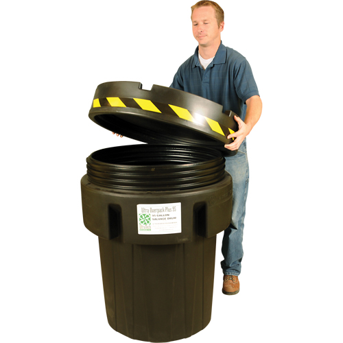 Ultra-Recycled Overpack&reg; Salvage Drum, 95 gal., Stationary NRZ Safety Inc.