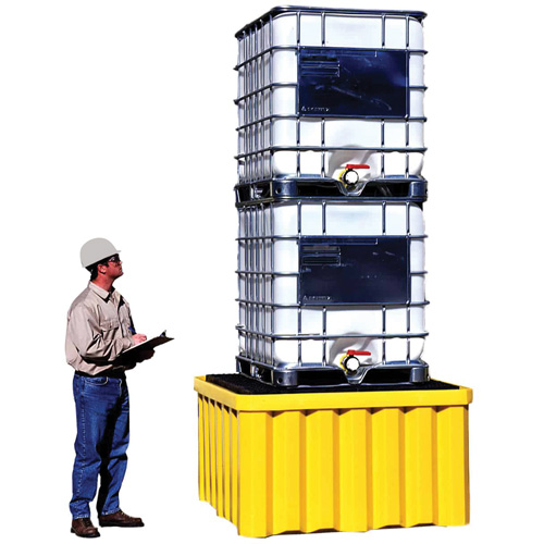Ultra-IBC Spill Pallet&reg; without Drain, 400 US gal. Spill Capacity, 58.75" x 58.75" x 33" NRZ Safety Inc.