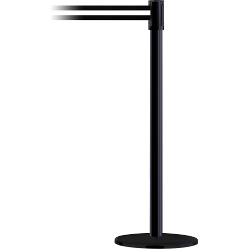 Poteau receveur robuste &agrave; ligne double, Hauteur de 38", Jaune NRZ Safety Inc.