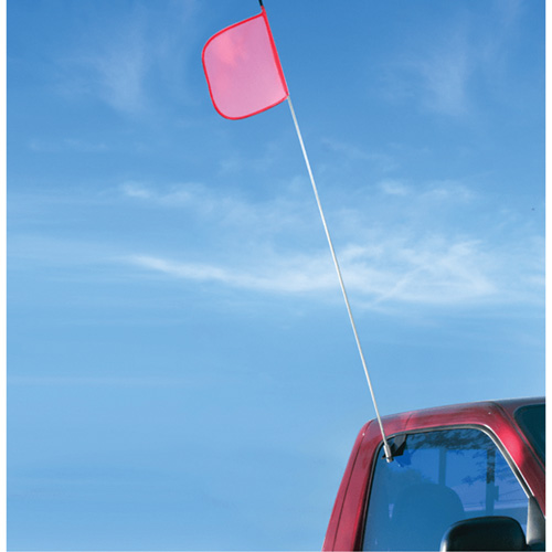 Tiges de s&eacute;curit&eacute; pour travaux l&eacute;gers Safety Whip, Fixation Fen&ecirc;tre, Hauteur 5', Orange NRZ Safety Inc.