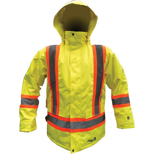 Parka de s&eacute;curit&eacute;, Jaune lime haute visibilit&eacute;, Petit NRZ Safety Inc.