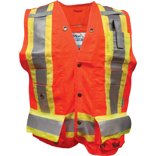 Surveyor FR Safety Vest, High Visibility Orange, Small, Polyester NRZ Safety Inc.