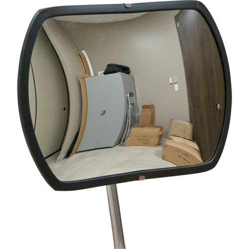 Roundtangular Convex Mirror with Telescopic Arm, 12" H x 18" W, Indoor/Outdoor NRZ Safety Inc.