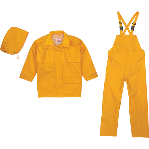 Open Road&reg; 150D Rip-Stop 3-Piece Rain Suit, Polyester, X-Large, Yellow NRZ Safety Inc.