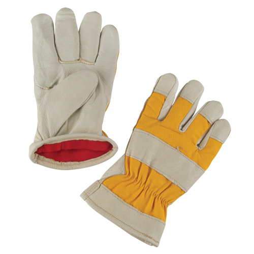 Premium Winter-Lined Work Gloves, Large, Grain Pigskin Palm, Foam Fleece Inner Lining NRZ Safety Inc.
