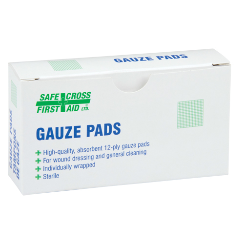 Gauze , Pad, 3" L x 3" W, Sterile, Medical Device Class 1 NRZ Safety Inc.