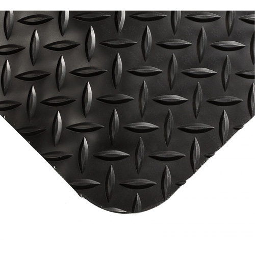 Tapis Smart No 497, Losange, 4' x 10' x 1", Noir, PVC/Ur&eacute;thane NRZ Safety Inc.