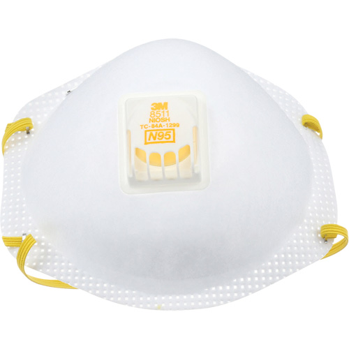 Respirateur contre les particules 8511, N95, Certifi&eacute; NIOSH NRZ Safety Inc.