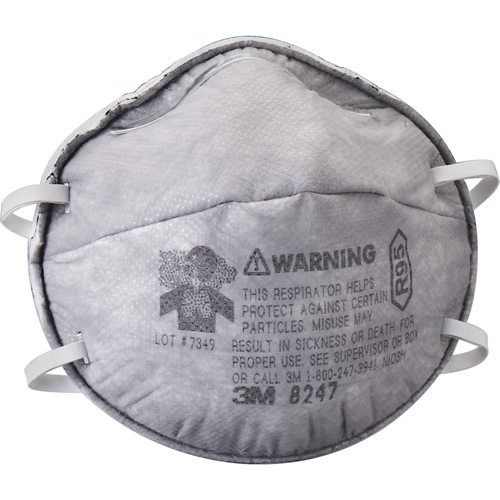 Respirateurs contre les particules 8247, R95, Certifi&eacute; NIOSH NRZ Safety Inc.