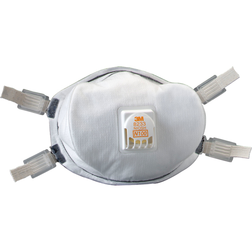 Respirateurs contre les particules 8233, N100, Certifi&eacute; NIOSH NRZ Safety Inc.