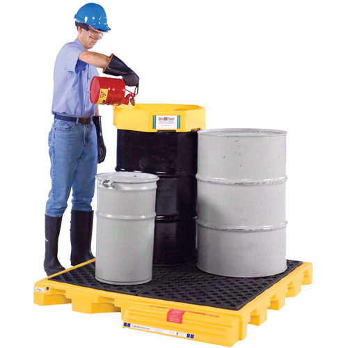 Syst&egrave;mes de r&eacute;servoir souple pour plateforme de d&eacute;versements, Capacit&eacute; de d&eacute;versement 110 gal. US, 52" x 56,6" x 5,8" NRZ Safety Inc.