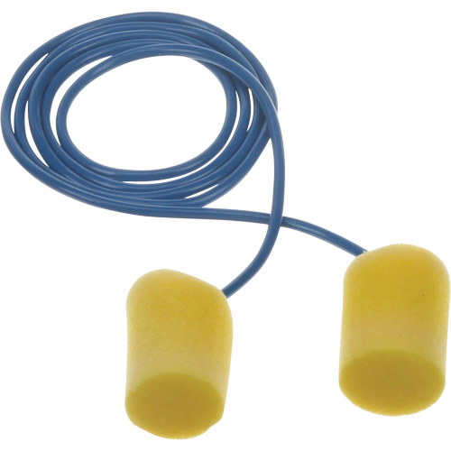 Bouchons d'oreilles classiques E-A-R, Vrac - Sac en poly, Avec cordon NRZ Safety Inc.