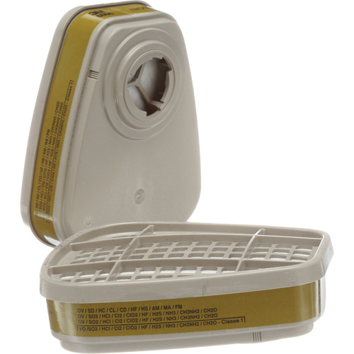 6000 Series Respirator Cartridges, Gas/Vapour Cartridge, Multi-Gas/Vapour NRZ Safety Inc.