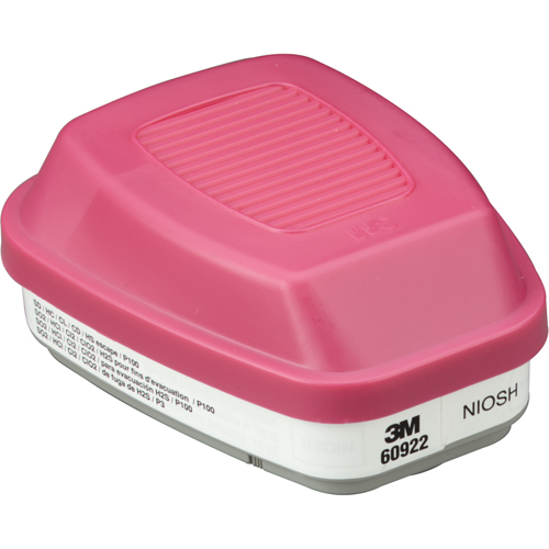 6000 Series Respirator Cartridges, Gas/Vapour Cartridge, Acid Gas/P100 NRZ Safety Inc.