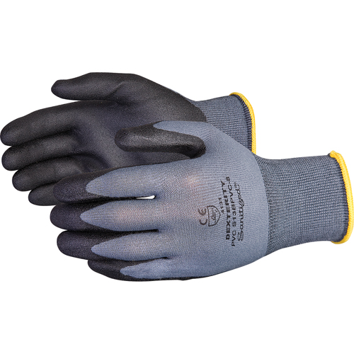 Gants enduits Dexterity, 9/Grand, R&ecirc;vetement PVC, Calibre 13, Enveloppe en Nylon NRZ Safety Inc.