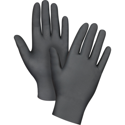 Medical Grade Disposable Gloves, Small, Nitrile, 6-mil, Powder-Free, Black, Class 2 NRZ Safety Inc.