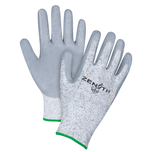 Gants &eacute;lastiques sans coutures r&eacute;sistants &agrave; la coupe, Taille Moyen/8, Calibre 13, Rev&ecirc;tement Nitrile, Enveloppe en PEHP, ANSI/ISEA 105 niveau 2/EN 388 niveau 3 NRZ Safety Inc.