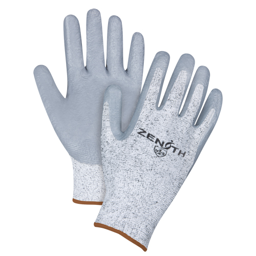 Gants &eacute;lastiques sans coutures r&eacute;sistants &agrave; la coupe, Taille Grand/9, Calibre 13, Rev&ecirc;tement Nitrile, Enveloppe en PEHP, ANSI/ISEA 105 niveau 2/EN 388 niveau 3 NRZ Safety Inc.