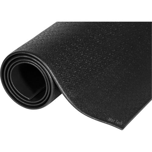 Tapis Comfort-King, Lisse, 3' x 4' x 3/8", Noir, &eacute;ponge NRZ Safety Inc.