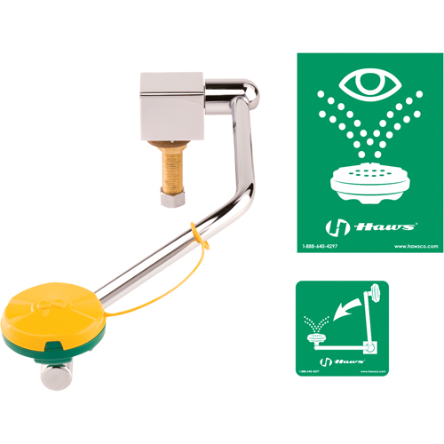 Poste de douche oculaire/faciale, Installation Montage sur &eacute;vier NRZ Safety Inc.