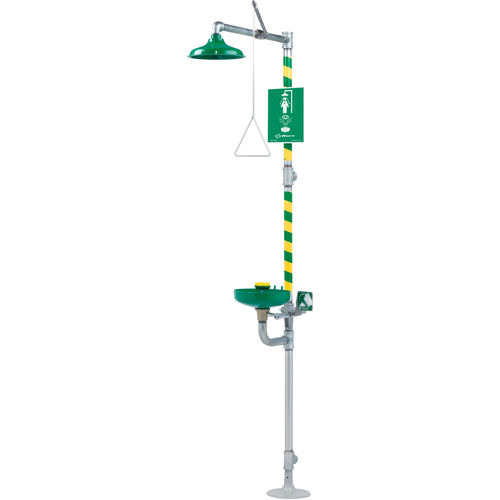 Combination Emergency Shower and Eye/Face Wash Stations, Pedestal NRZ Safety Inc.