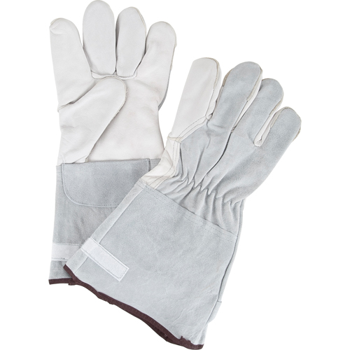 Ultimate Dexterity Winter-Lined Work Gloves, Large, Grain Goatskin Palm, Fleece Inner Lining NRZ Safety Inc.