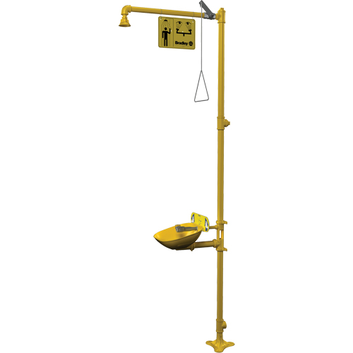 Halo Combination Emergency Shower & Eyewash Station NRZ Safety Inc.