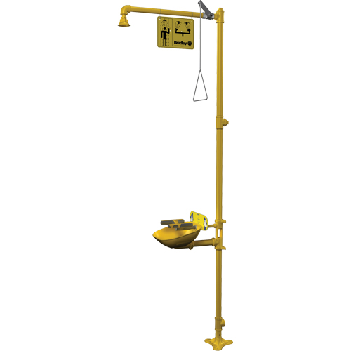 Halo Combination Emergency Shower & Eyewash Station NRZ Safety Inc.