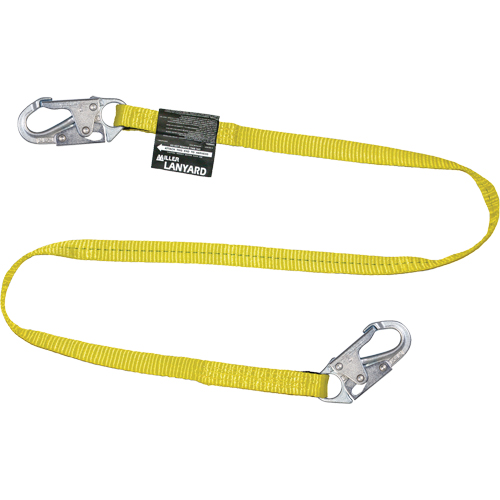 Longe en toile &agrave; sangle Miller, 1 branches, 6', Classe CSA B, Polyester NRZ Safety Inc.