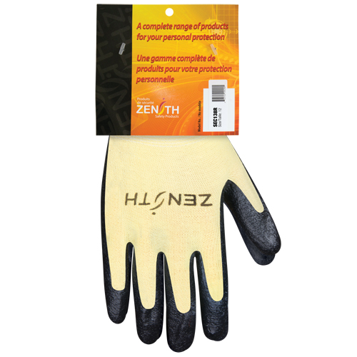Gants r&eacute;sistants &agrave; la coupe avec prise sup&eacute;rieure, Taille 3T-Grand, Calibre 13, Rev&ecirc;tement Mousse de nitrile, Enveloppe en Aramide, ANSI/ISEA 105 niveau 3/EN 388 niveau 5 NRZ Safety Inc.