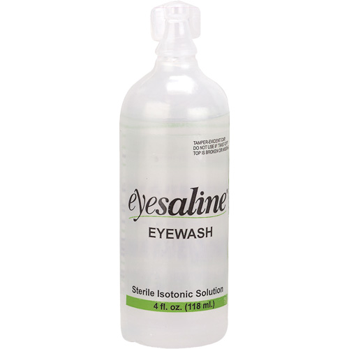 Bouteilles de solution saline pour douche oculaire, Bouteille Plein, 4 oz NRZ Safety Inc.